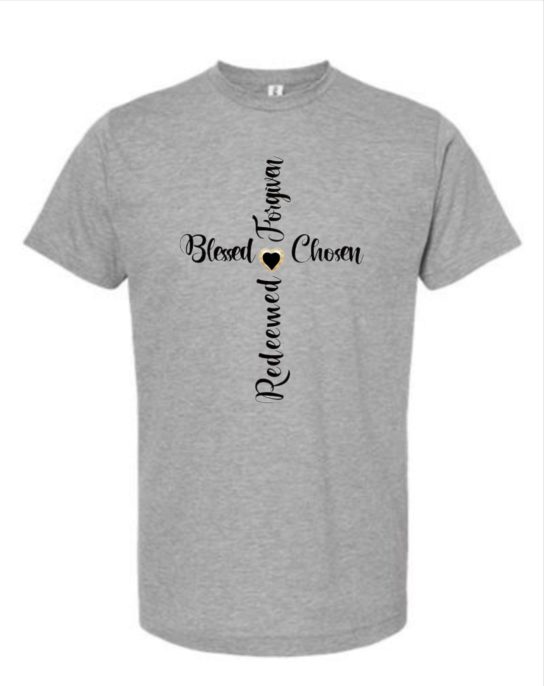 Redeemed, Forgiven, Blessed, Chosen cross T-Shirt